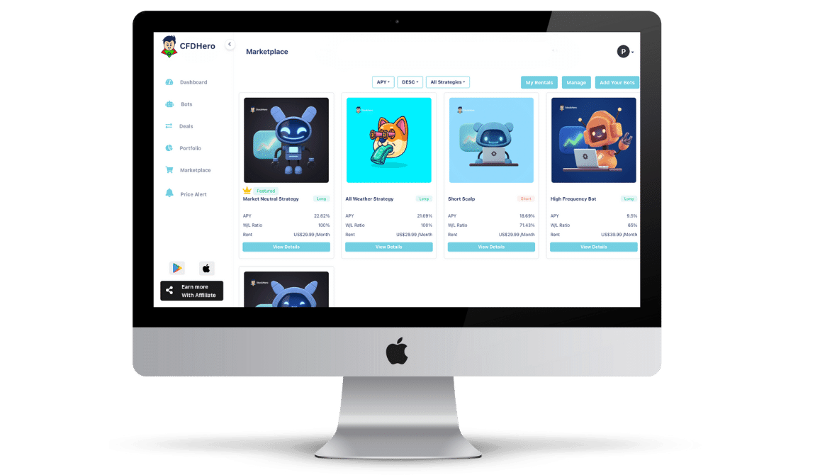 CFD Trading Bots Marketplace